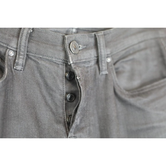 All Saints Razor Men‎ Skinny Fit Jeans 30 Button Fly High-Rise Black Denim - Picture 7 of 12